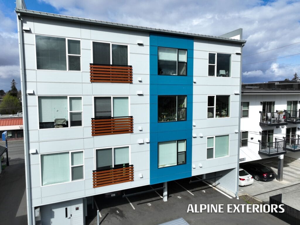Anacortes architectural panels black trim windows modern look