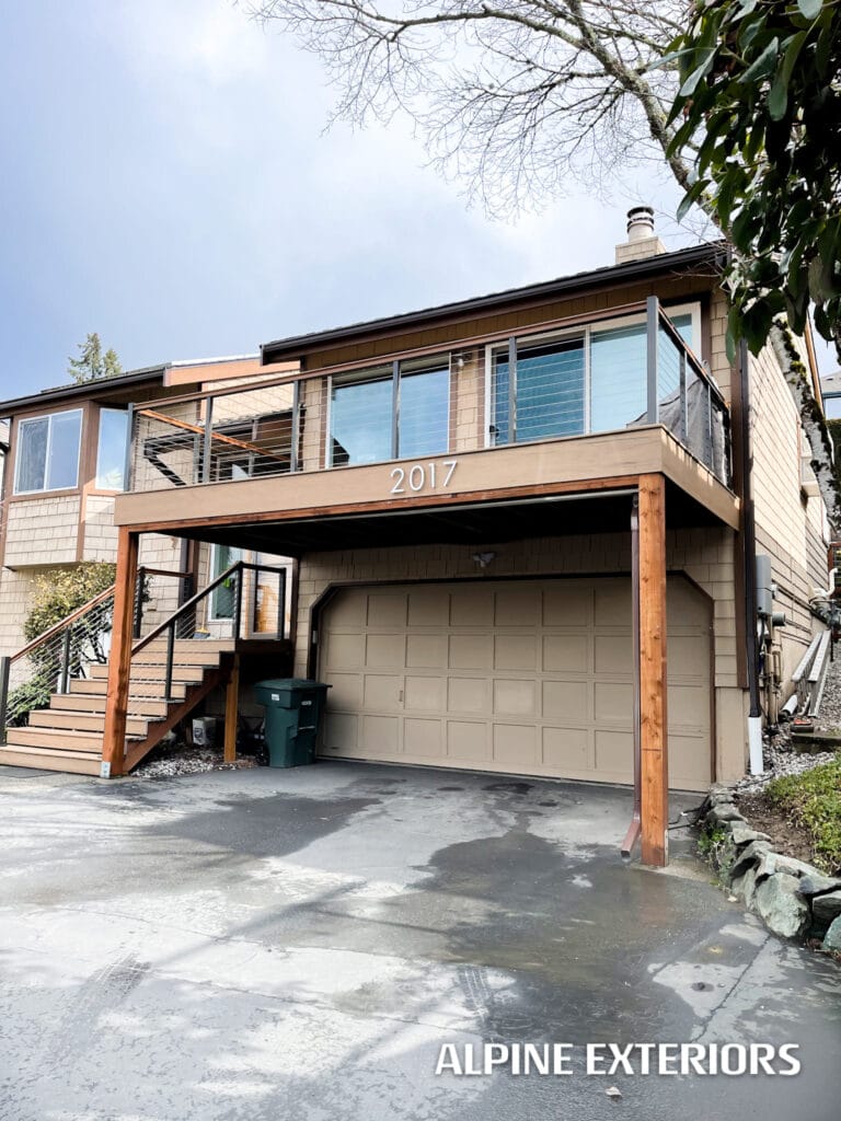 Anacortes lap siding double pane windows home remodel timbertech decking