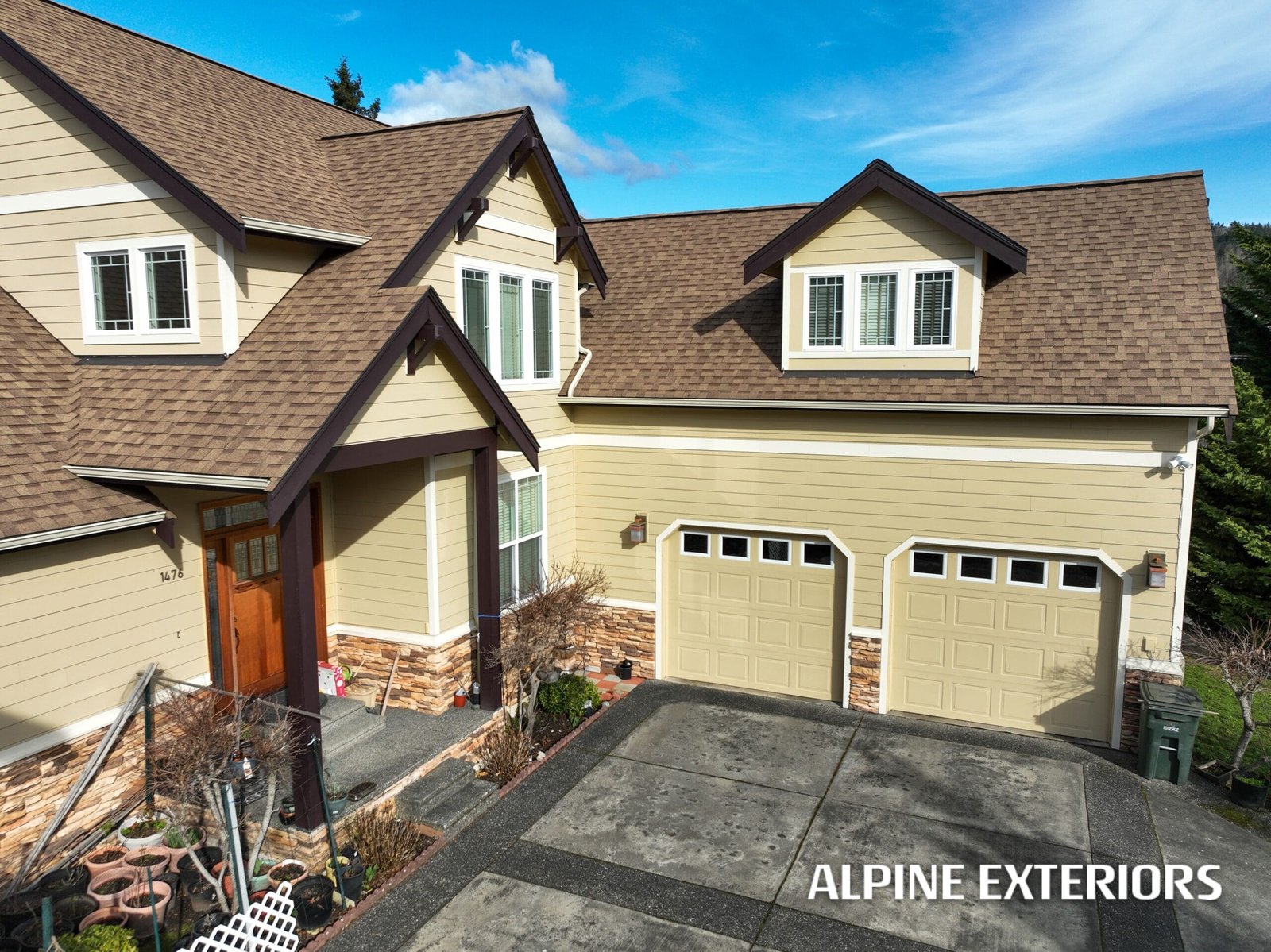 Everett gaf roofing timbertech decking home remodel