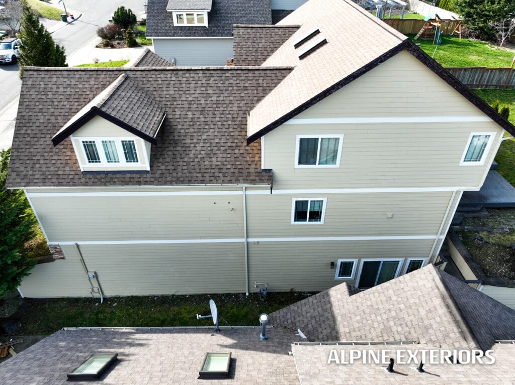 Lynnwood gaf roofing timbertech decking residential project