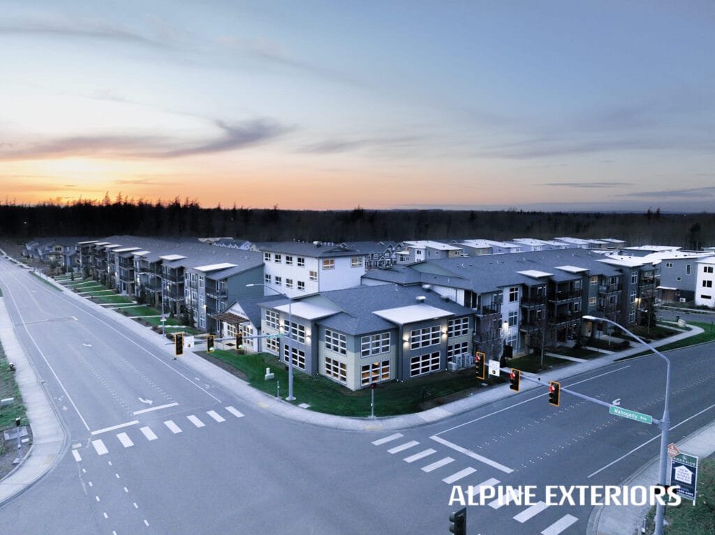 Modern hardie panels condo roofing ferndale