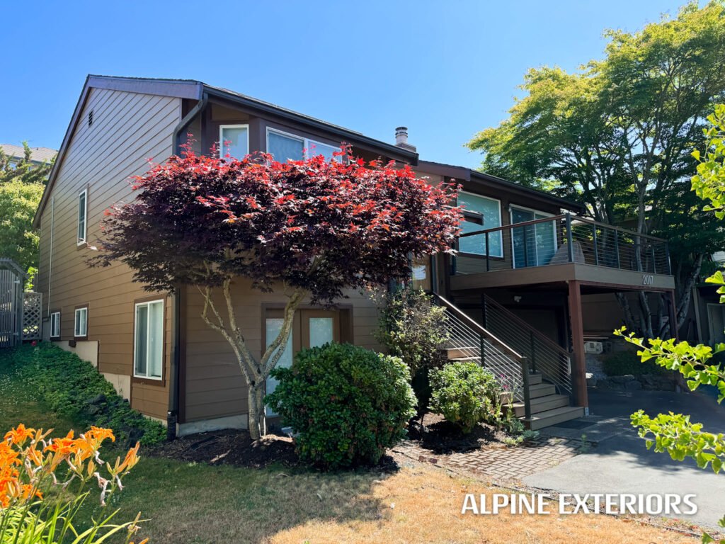 Sudden valley board batten black trim windows modern look gaf roofing
