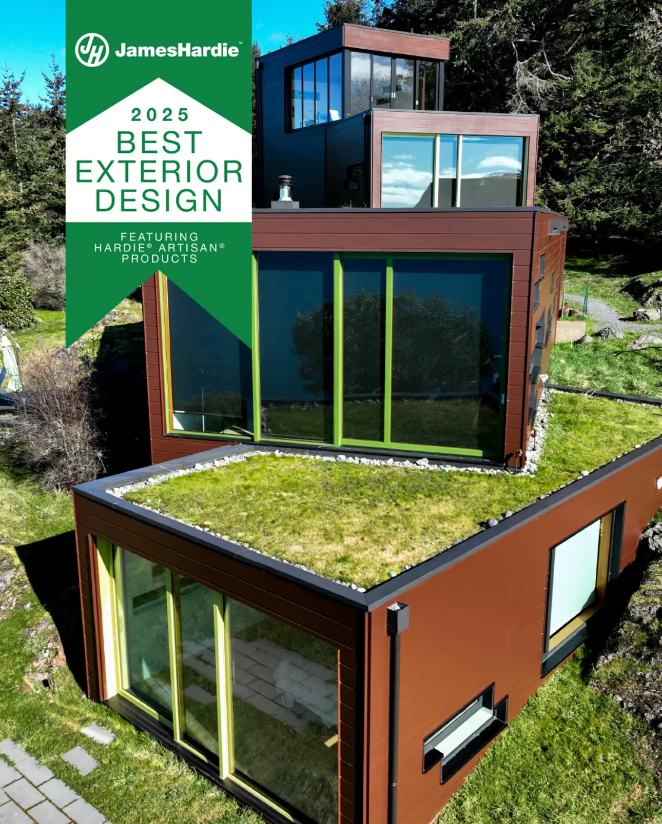 Alpine exteriors winner of the 2025 project of the year by james hardie