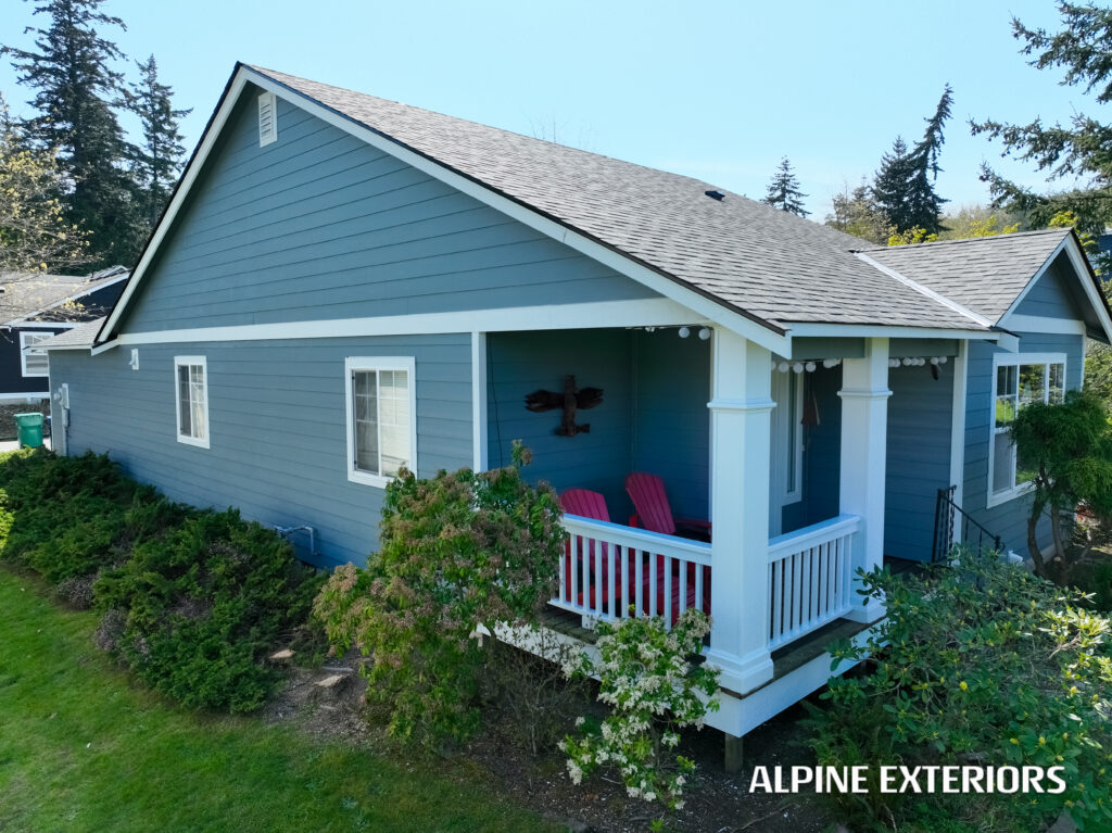 Before and after lp siding replacement anacortes