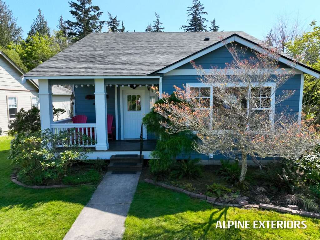 Gables sheathed james hardie anacortes exterior remodel